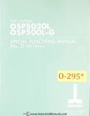 Okuma-Okuma OSP5020L, OSP500L-G Special function Programming Manual 1990-OSP500L-G-OSP5020L-01